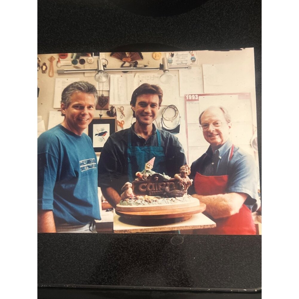 Vintage 90s Photo Photograph of Tom Clark Creator Gnomes Cairn Studio 8x10